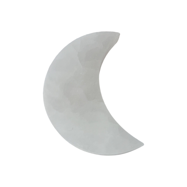 Edelsteen maan ca. 6 cm - Seleniet wit