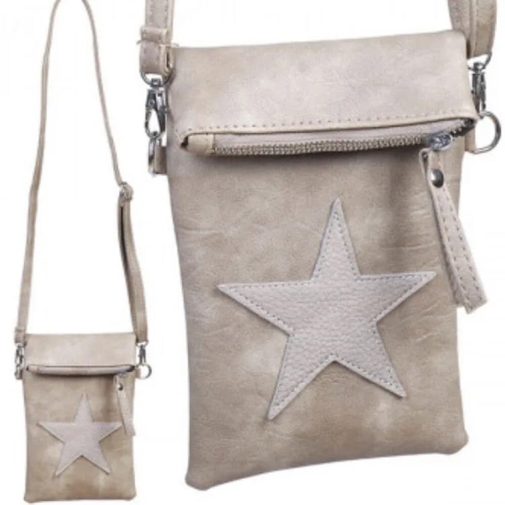 Crossbody beige met ster