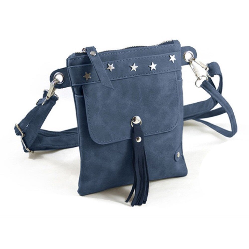 Crossbody-heup tasje donkerblauw sterren