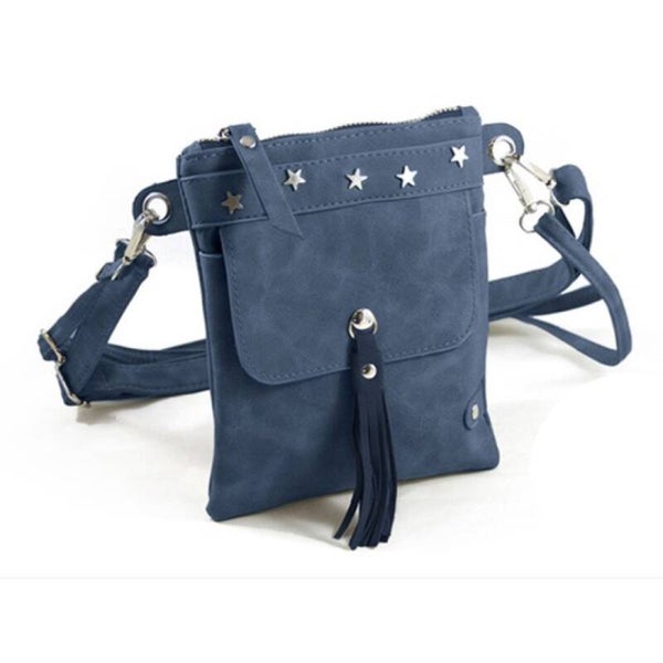 Crossbody-heup tasje donkerblauw sterren