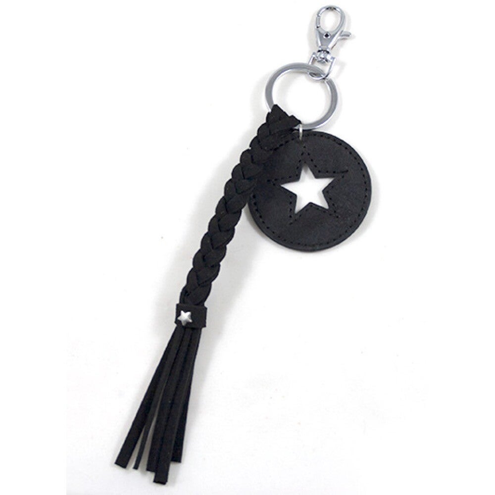 Tassenhanger zwart rond ster