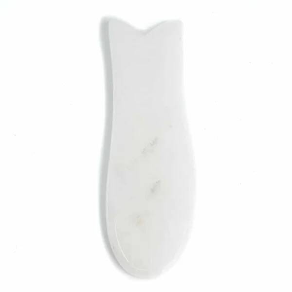 Guasha witte jade vis