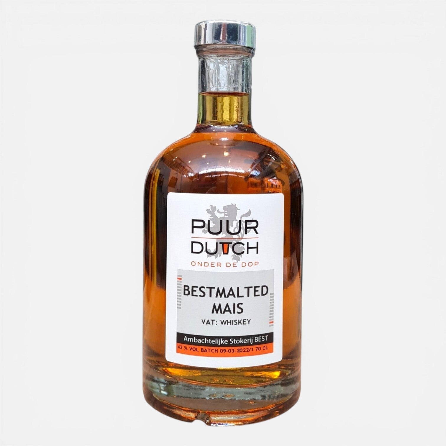 BESTMALTED MAIS fles 0,7 liter 43% alcohol