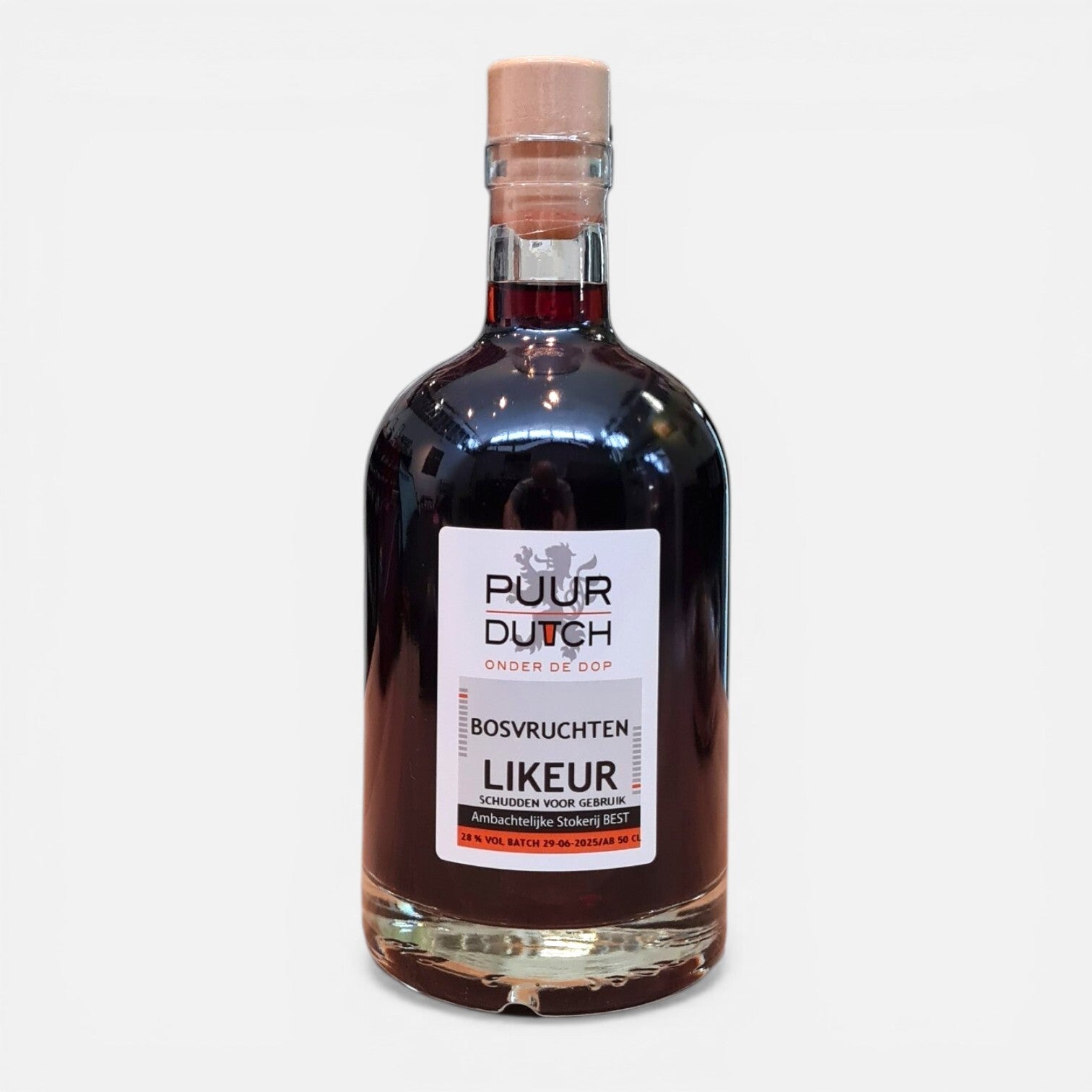 BOSVRUCHTENLIKEUR fles 0,5 liter 28% alcohol