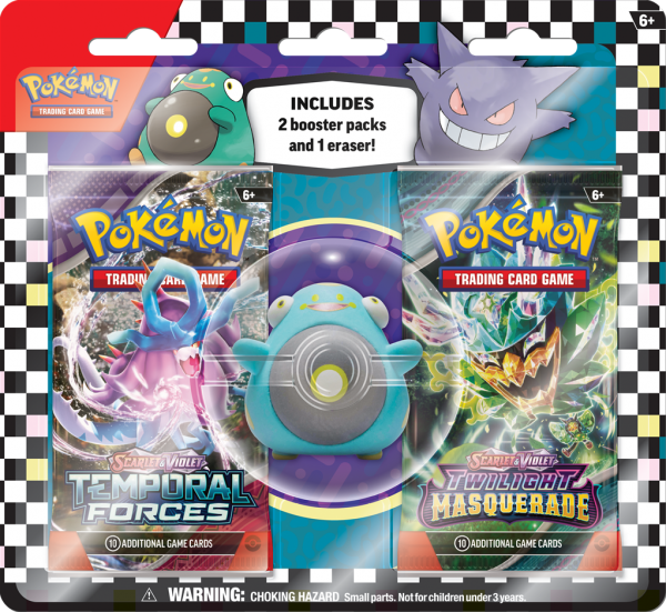 Pokémon || 2-Pack Eraser Blister Summer 2024 Bellibolt