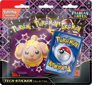 Paldean Fates || Tech Sticker Collection Blister Fidough