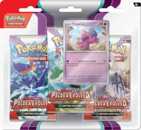 Paldea Evolved || 3-Pack Blister Tinkatink
