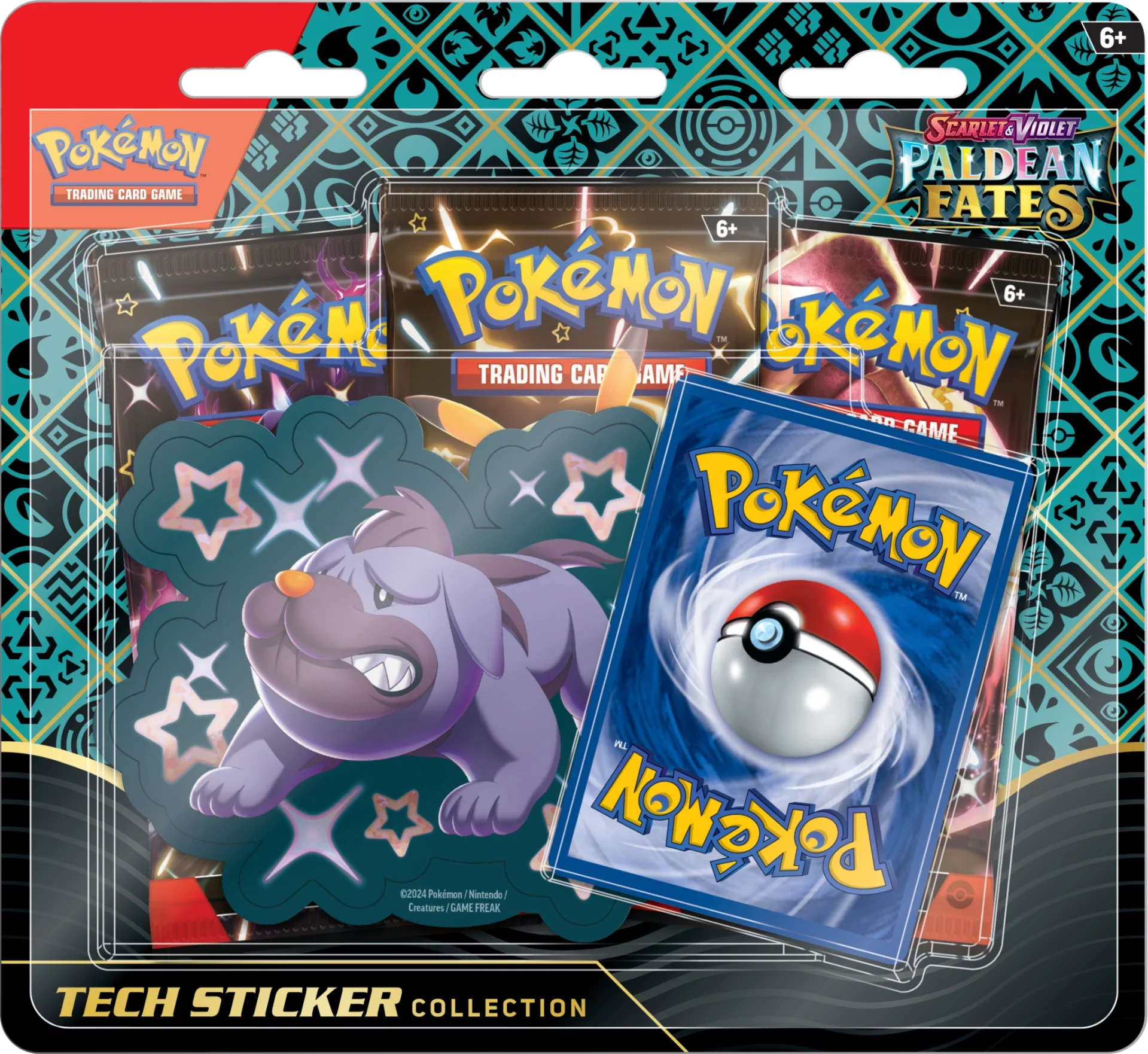Paldean Fates || Tech Sticker Collection Blister Maschiff