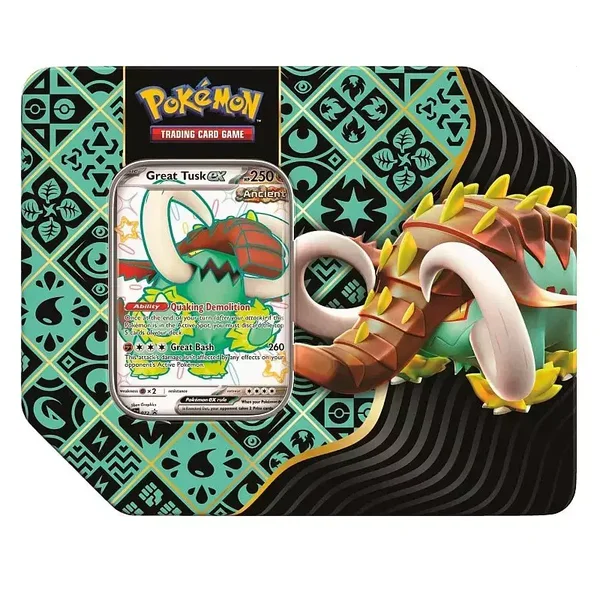 Paldean Fates || Great Tusk EX USA Tin