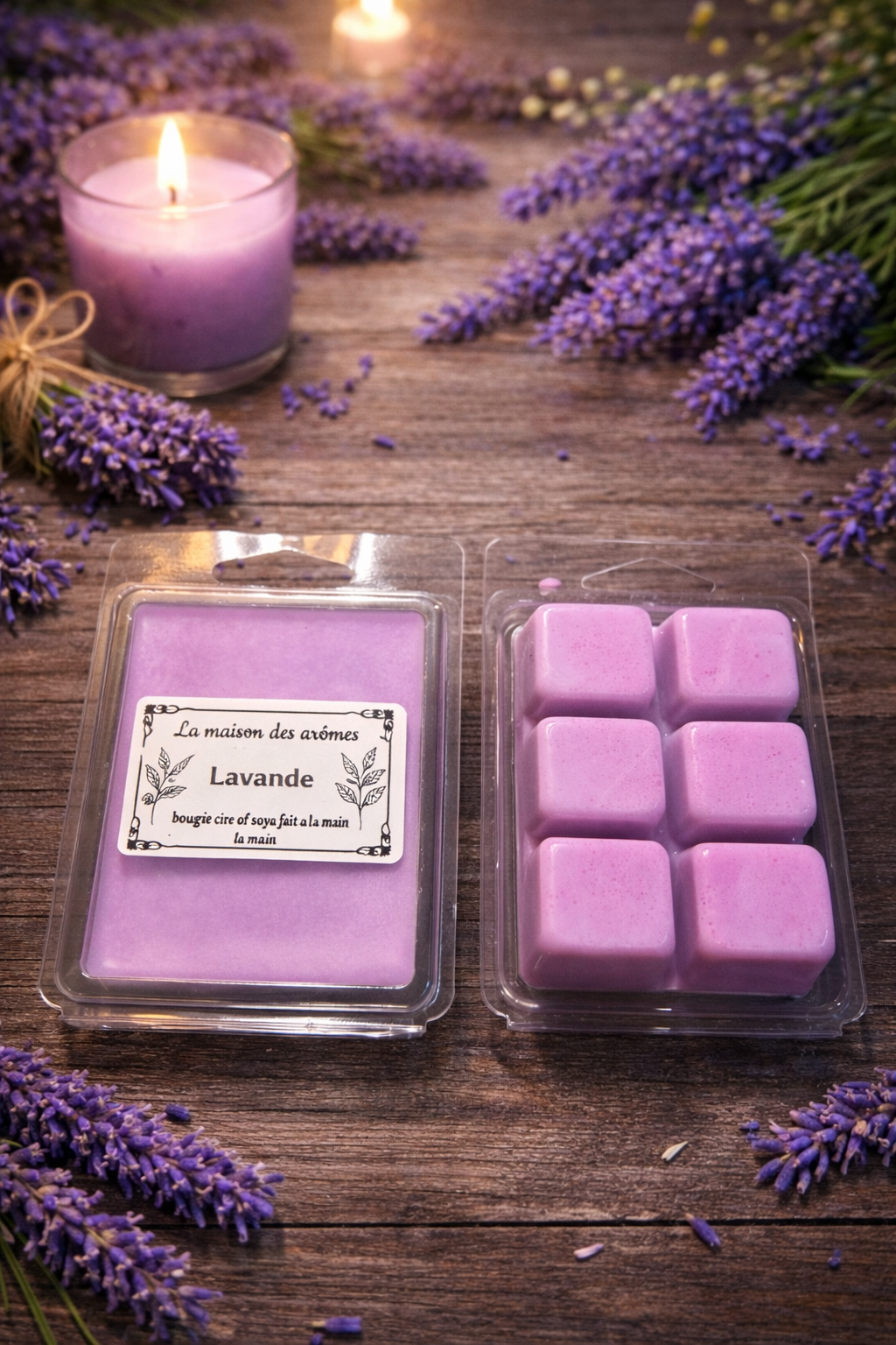 Chandelle à la lavande