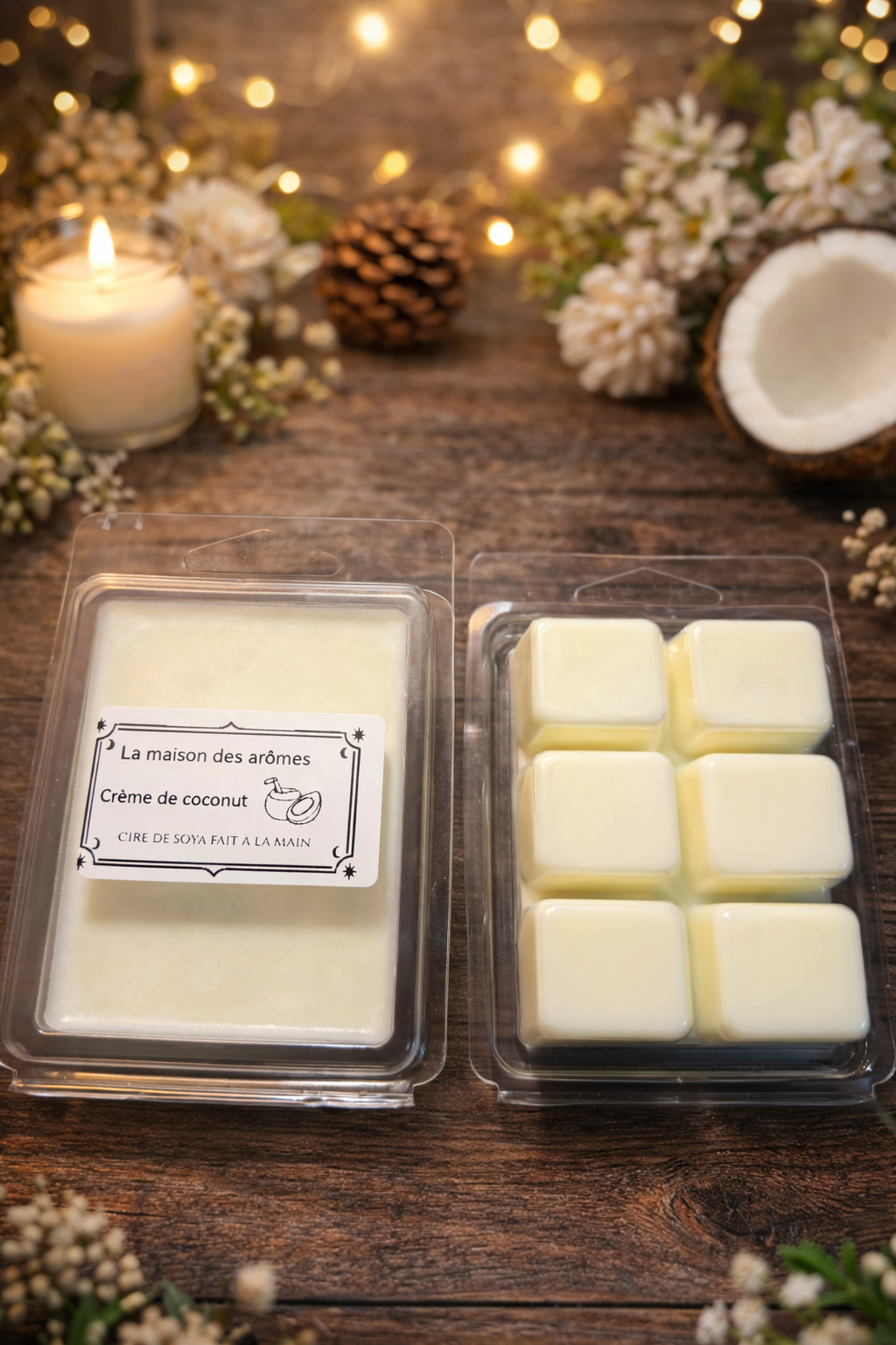 Chandelle crème de coconut