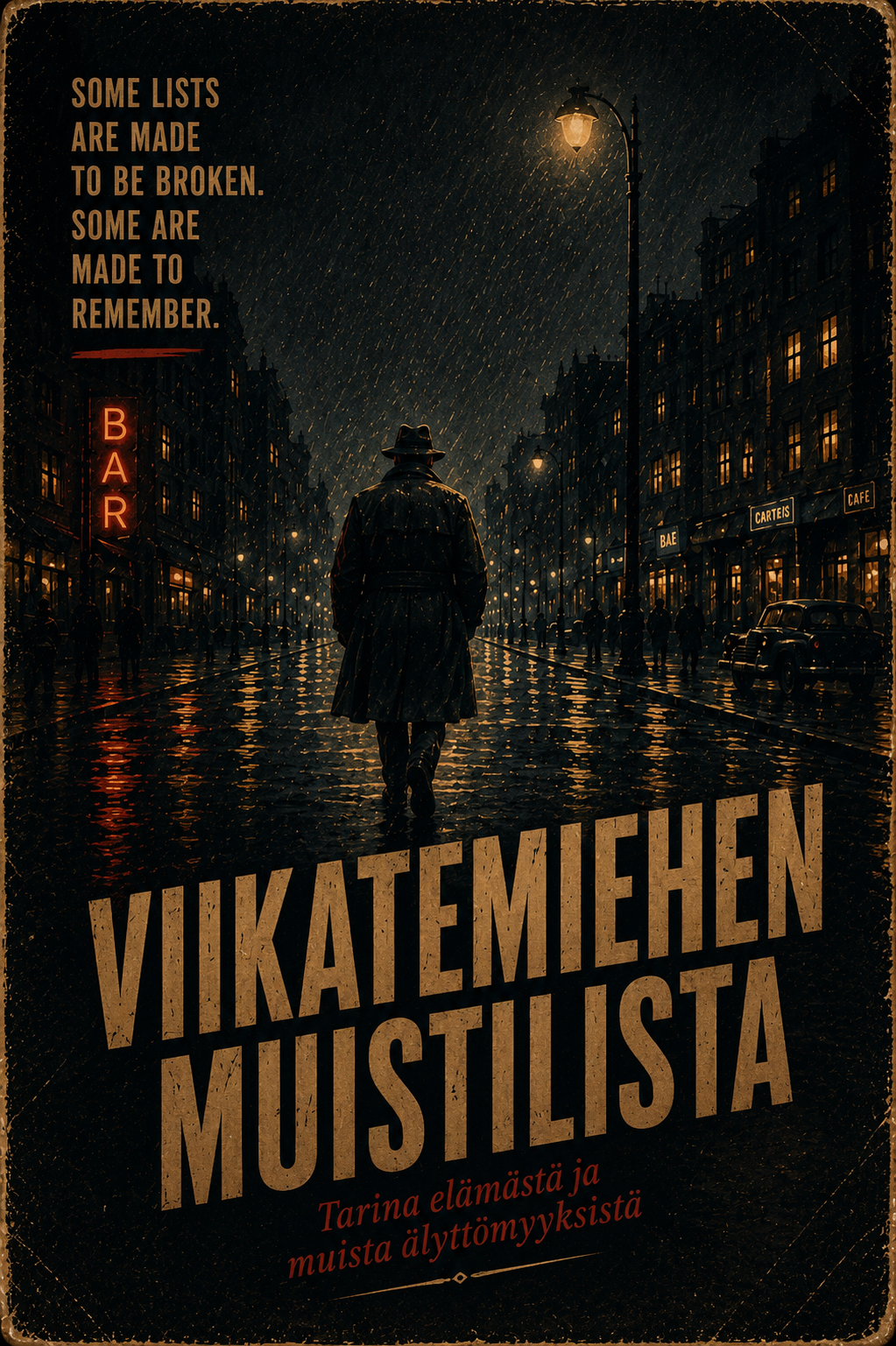 Viikatemiehen muistilista - romaani, Jarmo Välimäki