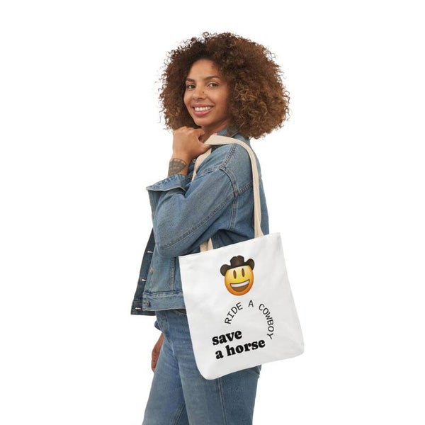 'Save a Horse, Ride a Cowboy' Tote Bag