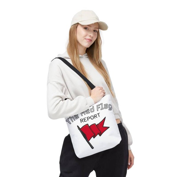 'The Red Flag Report' Tote Bag