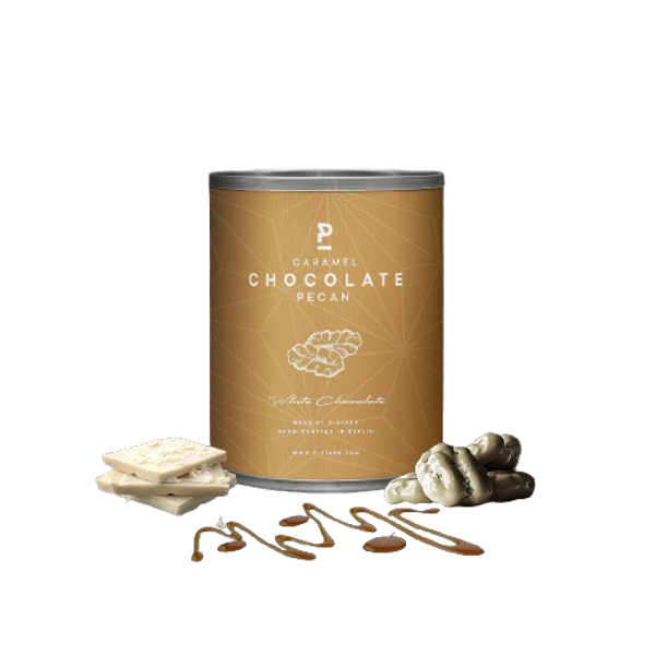 PECANNOOT - WITTE CHOCOLADE MET KARAMEL - MINI 60G