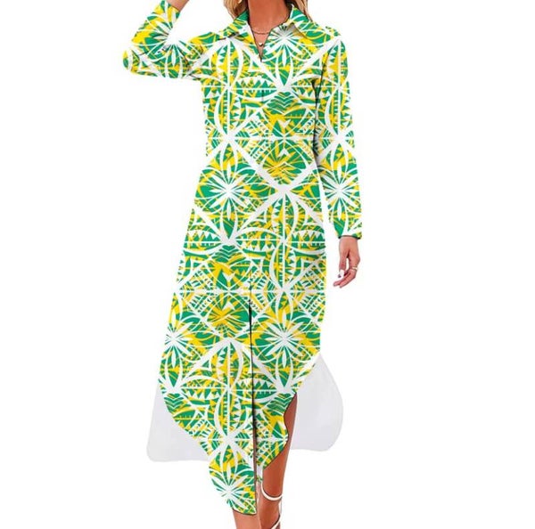 Chemise longue colorée