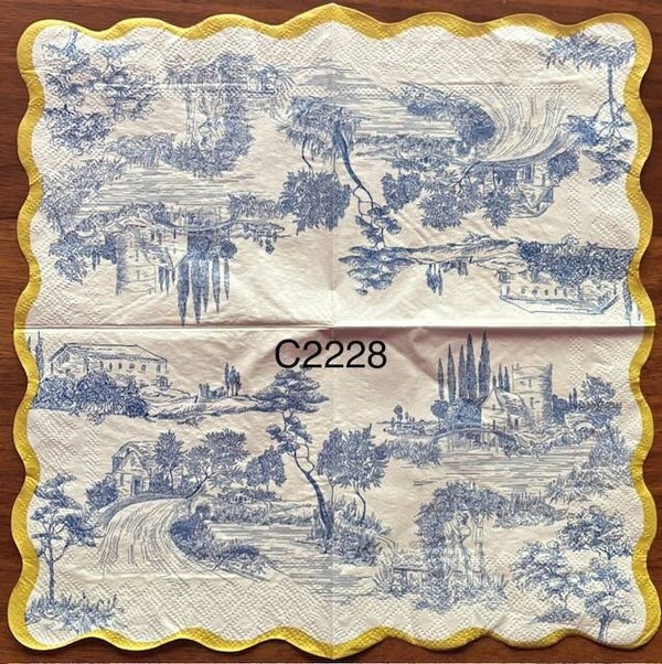 Scene (C2228) - Blue and White Castle