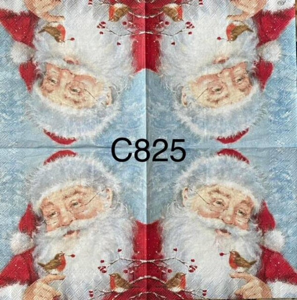 Christmas (C825) - Santa Holding Robin