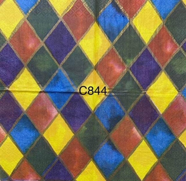 Design (C844) - Colorful Diamond Wallpaper