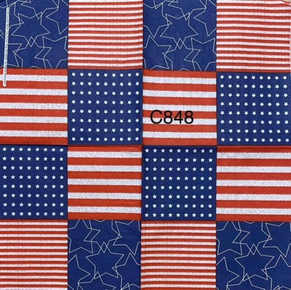4th of July (C848/1513) - Variety of Stars and Stripes