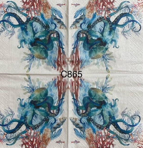 Beach (C865) - Octopus with Coral