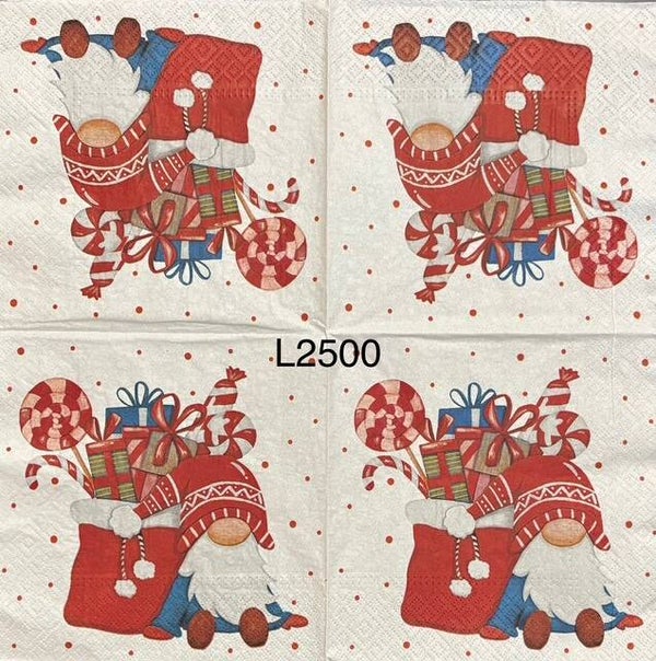 Gnomes (L2500) - Christmas Gnome with Bag Full of Presents