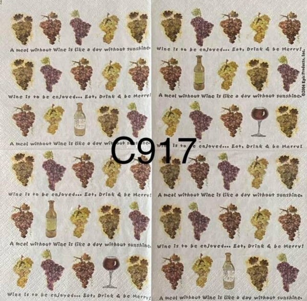 Fruits (C917) - Green and Purple Grape Bunches Wallpaper