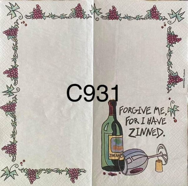 Funny (C931) - Forgive Me As I have Zinned
