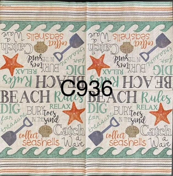 Beach (C936) - Beach Rules