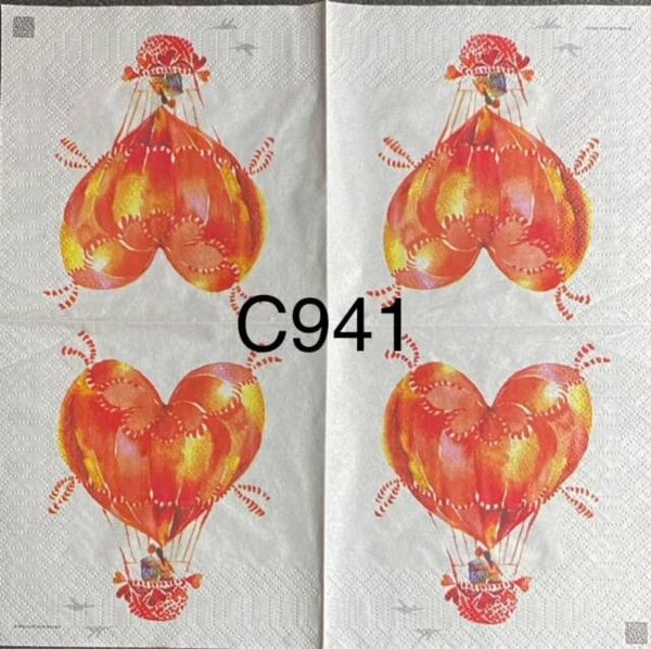 Valentines (C941) - Couple in a Heart Shaped Balloon