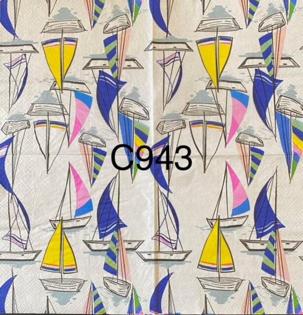 Beach (C943) - Sailboats