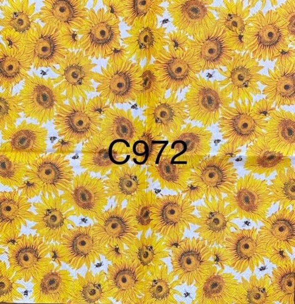 Sunflowers (C972) - Small Sunflower Wallpaper