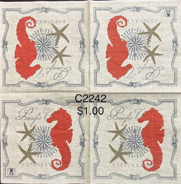 Beach (C2242) - Starfish and Seahorse