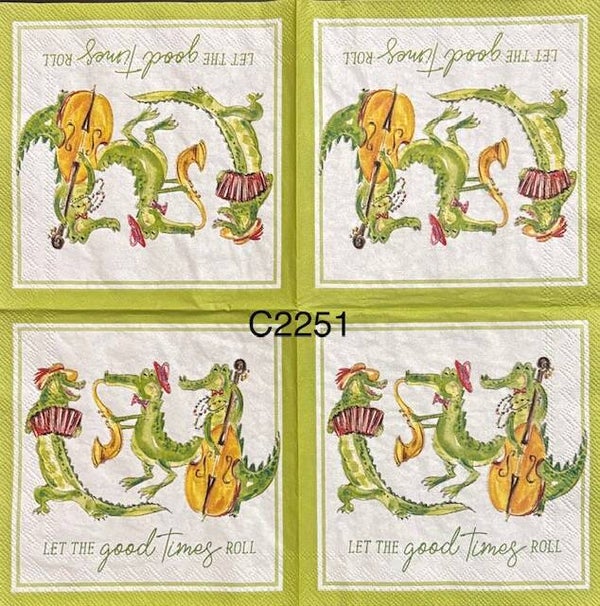 Animals (C2251) - Alligators Marching "Let the Good Times Roll"