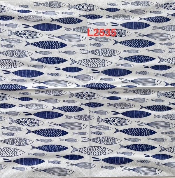 Beach (L2535) - School of Blue Fish