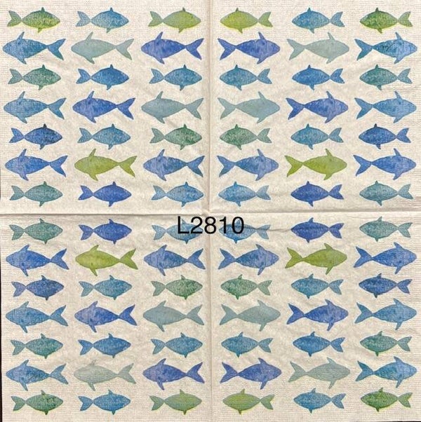 Beach (L2810) - Blue and Green Fish