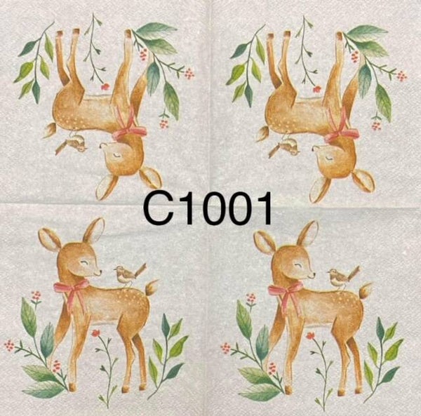 Deer (C1001) - Deer with Bird on Back