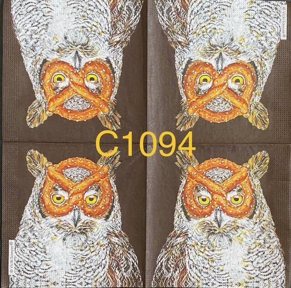 Birds (C1094) - Otto the Owl with Pretzel Face