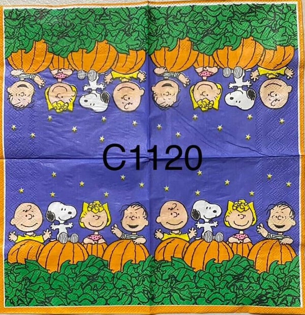 Bargain - Fall (C1120) - Peanuts Gang with Pumpkins