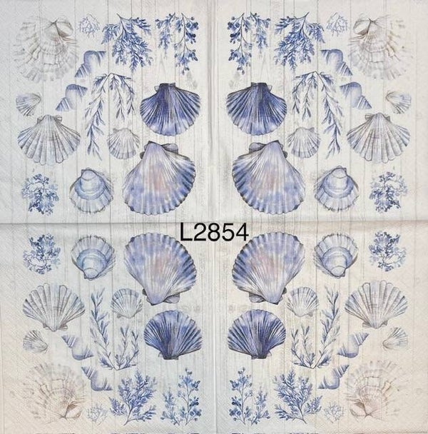 Beach (L2854) - Blue, Tan and a Little Pink in Shells