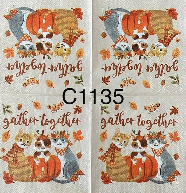 Cats (C1135) - Three Cats "Gather Together"