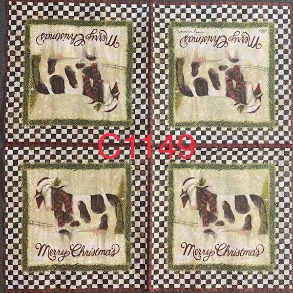 Christmas (C1149) - Cow "Merry Christmas"