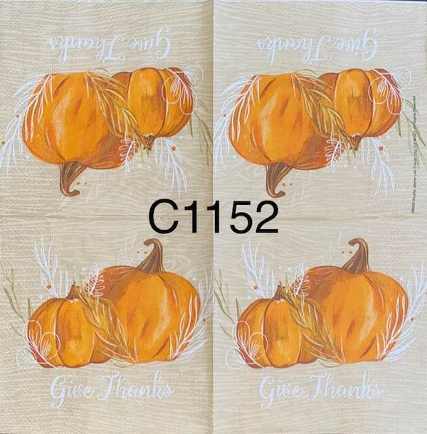 Fall (C1152) - Pumpkins "Give Thanks"
