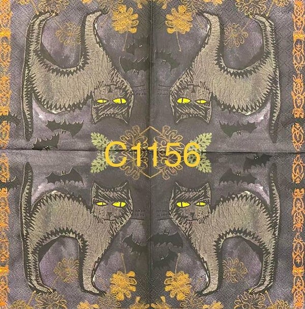 Cats (C1156) - Scared Black Cat