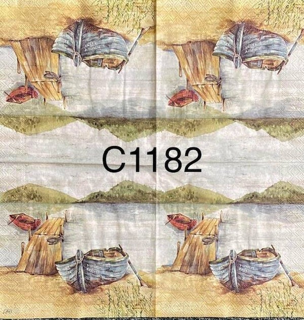 Camping (C1182) - Row Boat on Shore