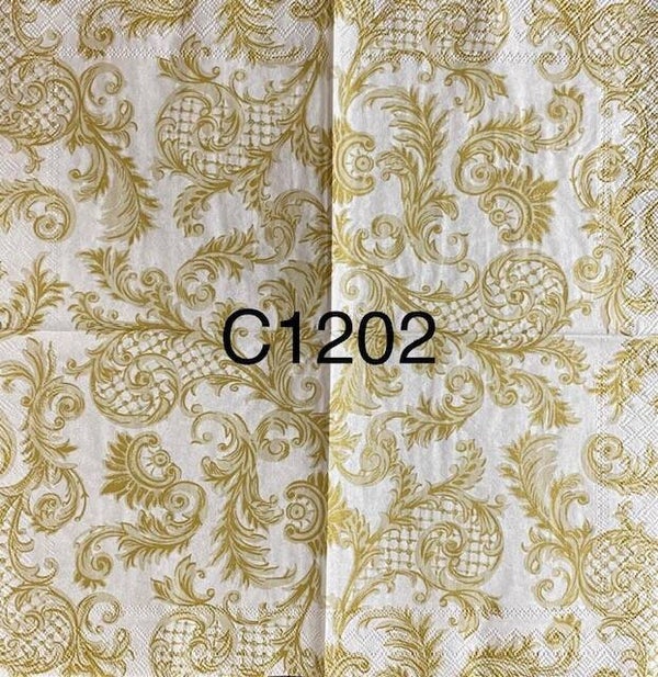 Design (C1202) - Gold Swirls