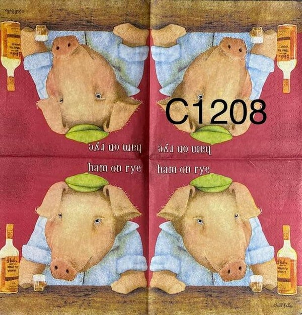 Animals (C1208) - Pig "Ham on Rye"