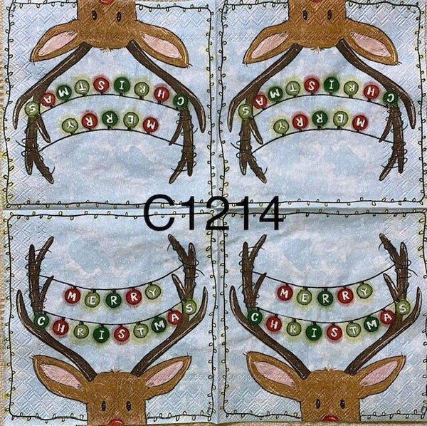 Deer (C1214) - Christmas Deer "Merry Christmas"