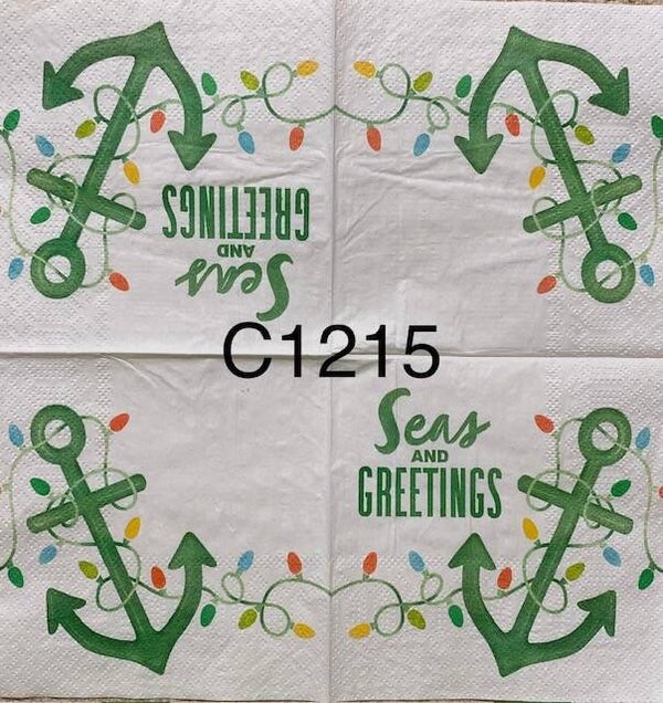 Christmas (C1215) - Anchor "Seas and Greetings"