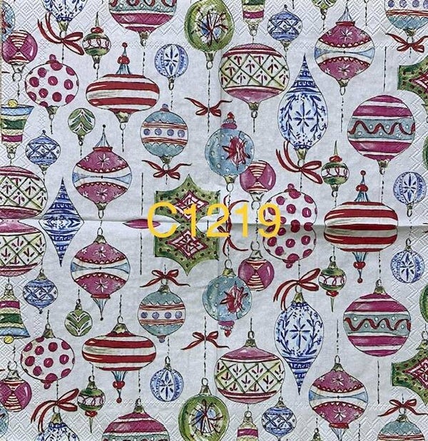 Christmas (C1219) - Ornaments and Ribbons